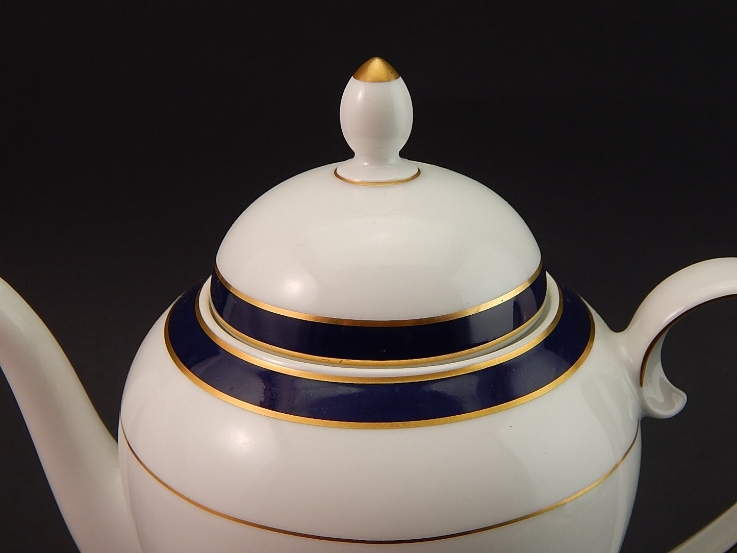 ANTICA PREZIOSA CAFFETTIERA PORCELLANA WINTERLING BAVARIA IMPERIAL BLUE