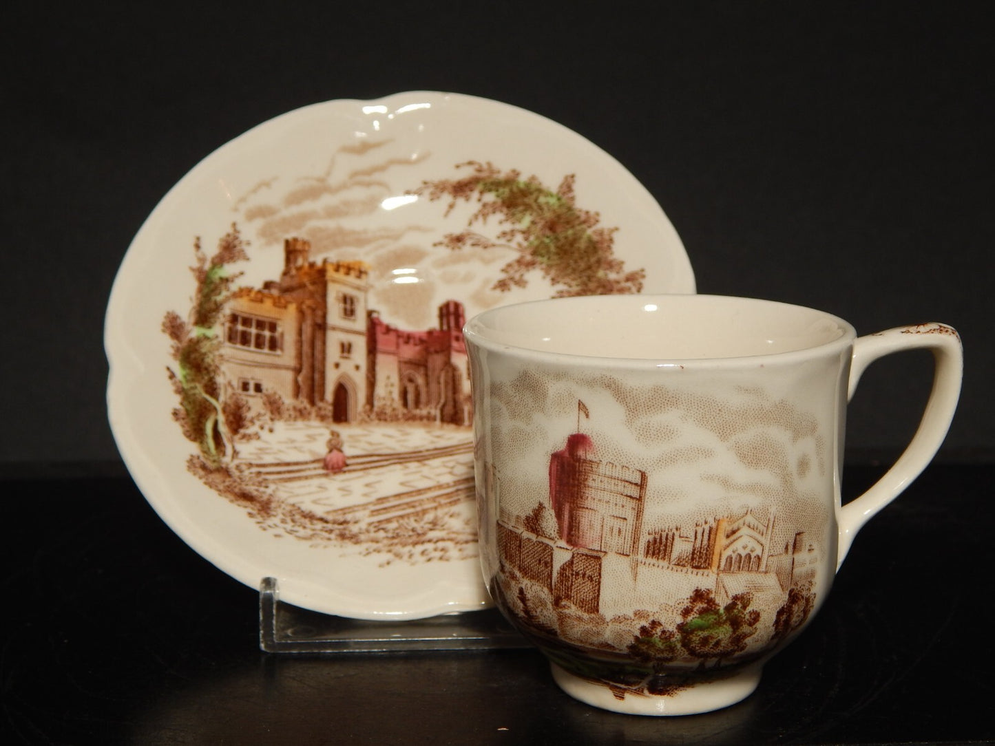 ANTICA TAZZINA CAFFE' PORCELLANA JOHNSON BROS ROYAL HOMES OF BRITAIN HADDON HALL