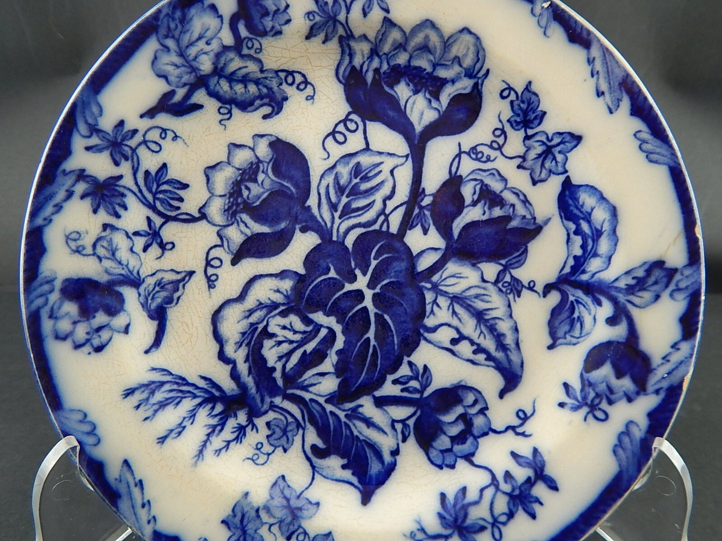 ANTICO PIATTO NINFEE CERAMICA RICHARD MILANO FINE 800 FLOW BLUE WATER NYMPH A766