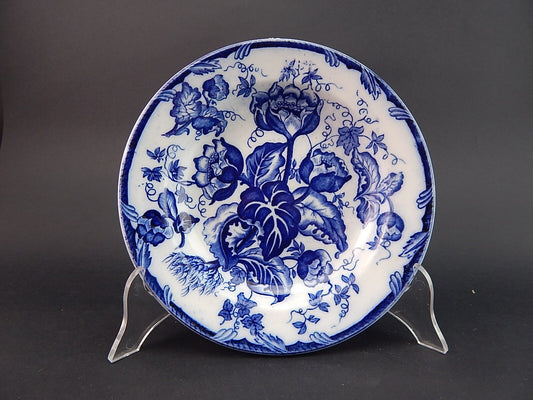 ANTICO PIATTO FONDO NINFEE BLU CERAMICA RICHARD MILANO FINE 800 WATER NYMPH A893