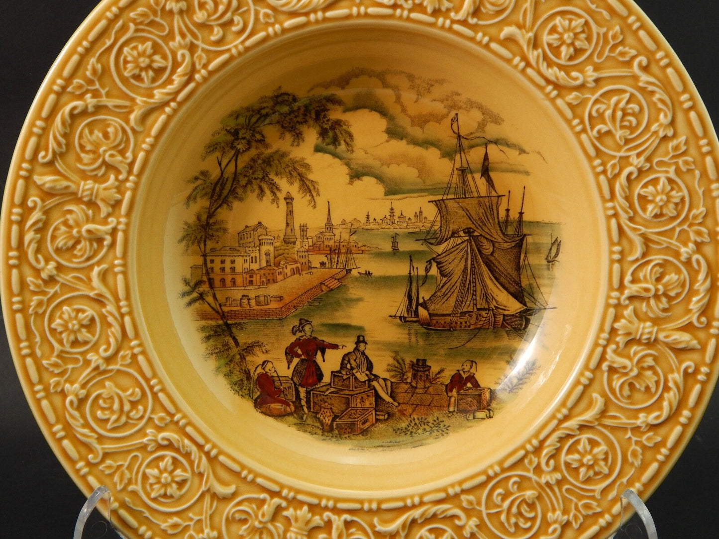 VINTAGE SERVIZIO 12 PIATTI ROYAL STAFFORDSHIRE CERAMICS ENGLAND SAFE HARBOUR
