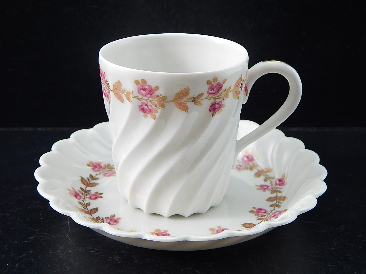 VINTAGE PREZIOSO SERVIZIO 6 TAZZINE PORCELLANA HAVILAND LIMOGES