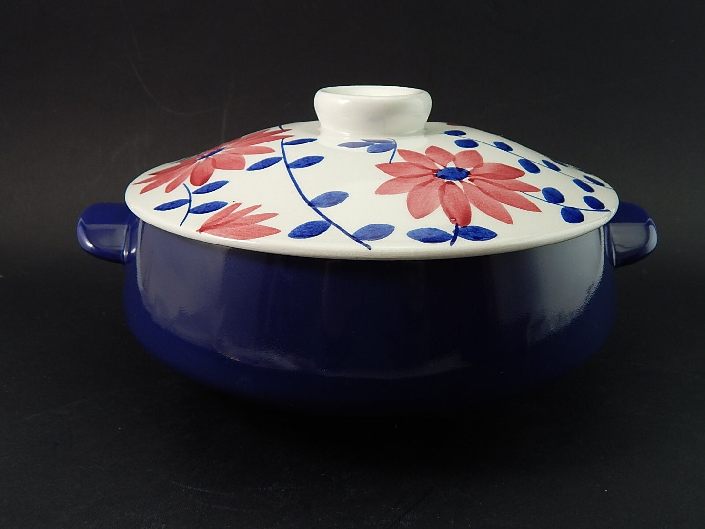 MODERNARIATO ZUPPIERA CENTROTAVOLA DECORO A MANO CERAMICA RICHARD GINORI MONDOVÌ