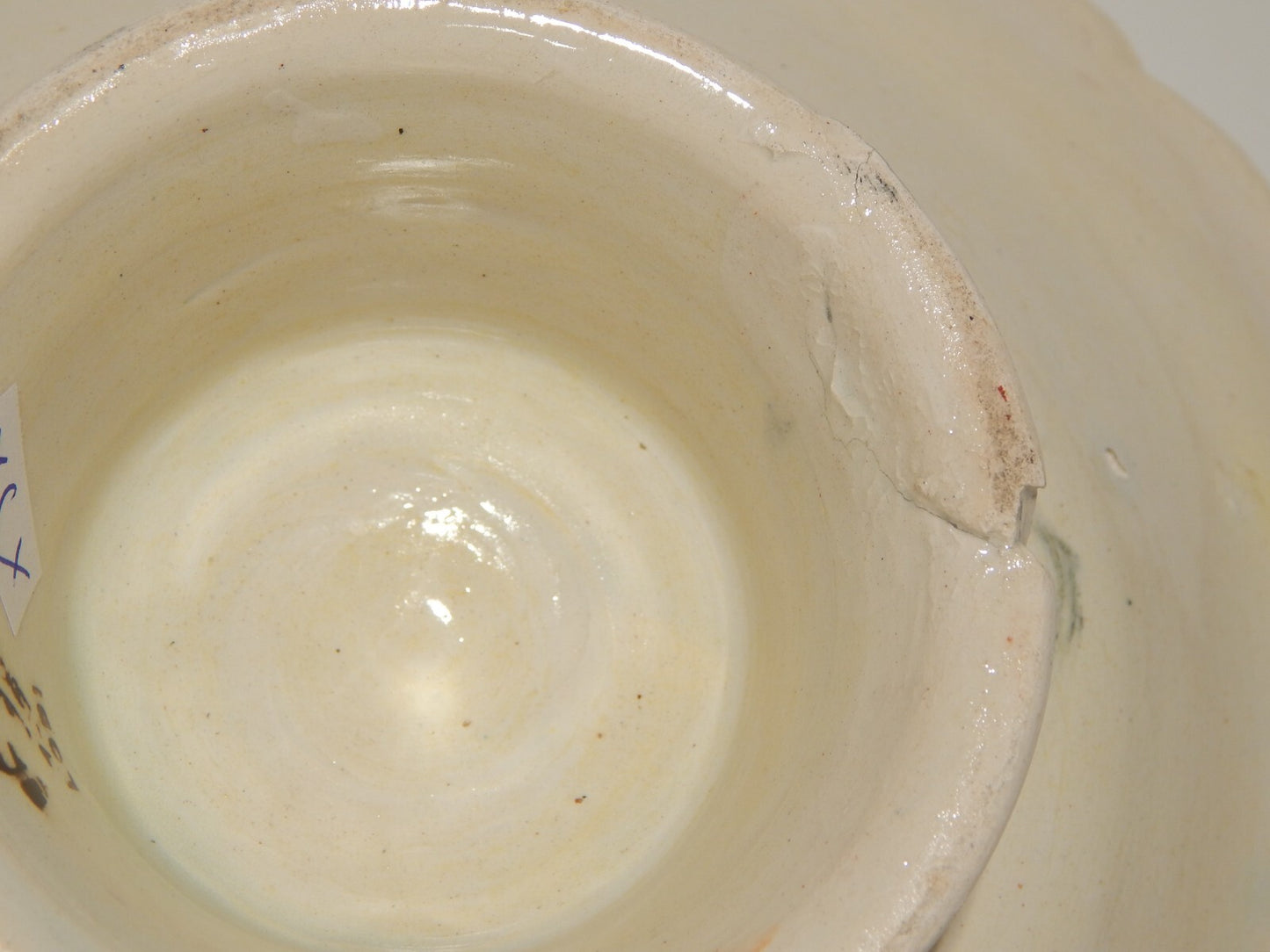 ANTICA ALZATA CENTROTAVOLA MAIOLICA CERAMICA LODIGIANA VECCHIA LODI DIPINTA