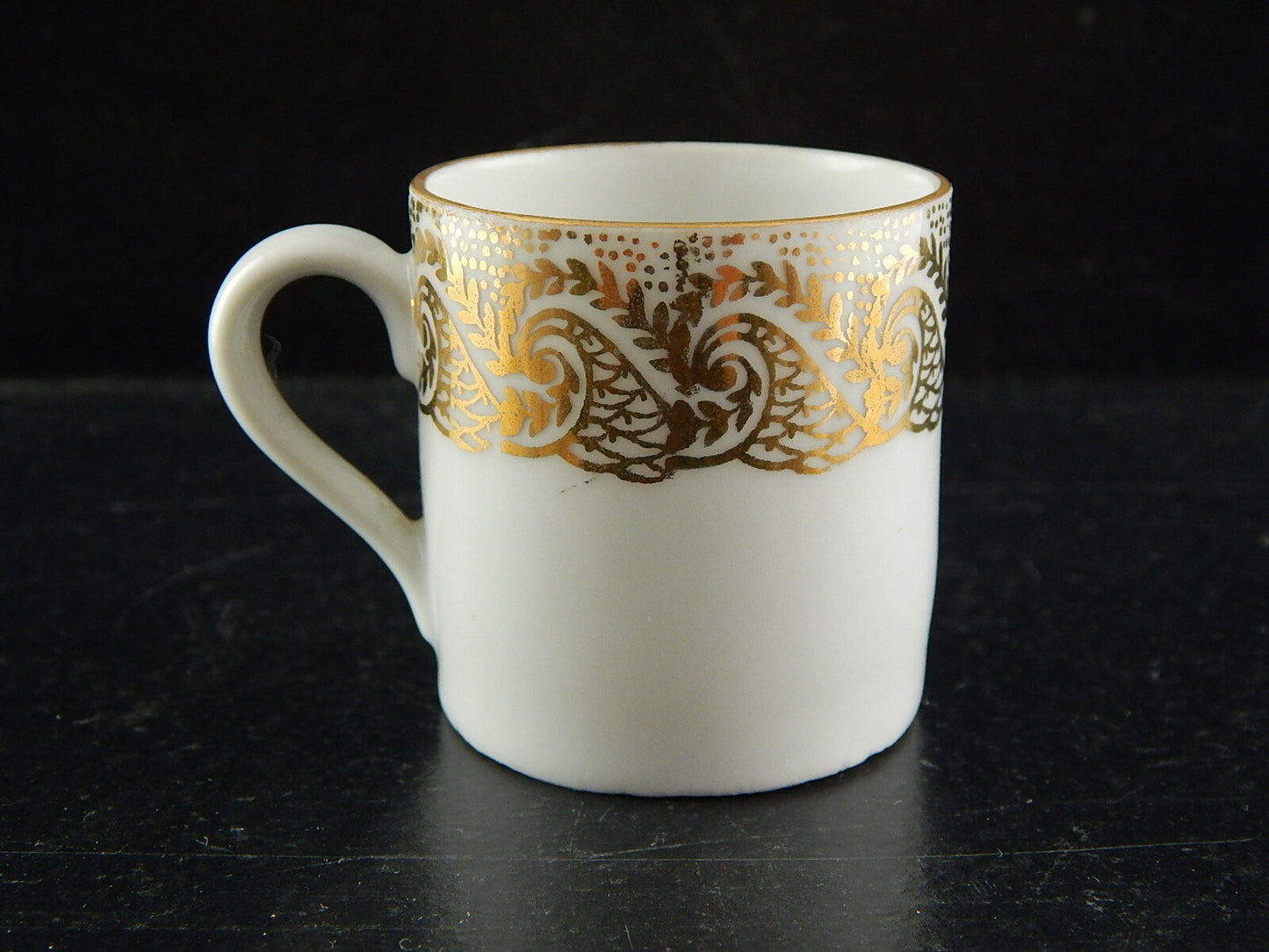 ANTICA TAZZINA MINIATURA PORCELLANA IMPERO MARCHIO VIENNA NUMERATA COLLEZIONE