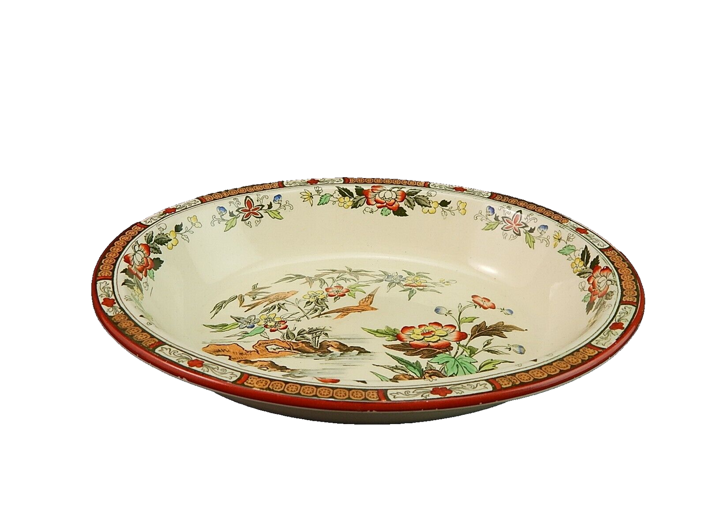 ANTICA 1880 TERRINA LEGUMIERA SEMIPORCELLANA INGLESE BISHOP POWELL & STONIER