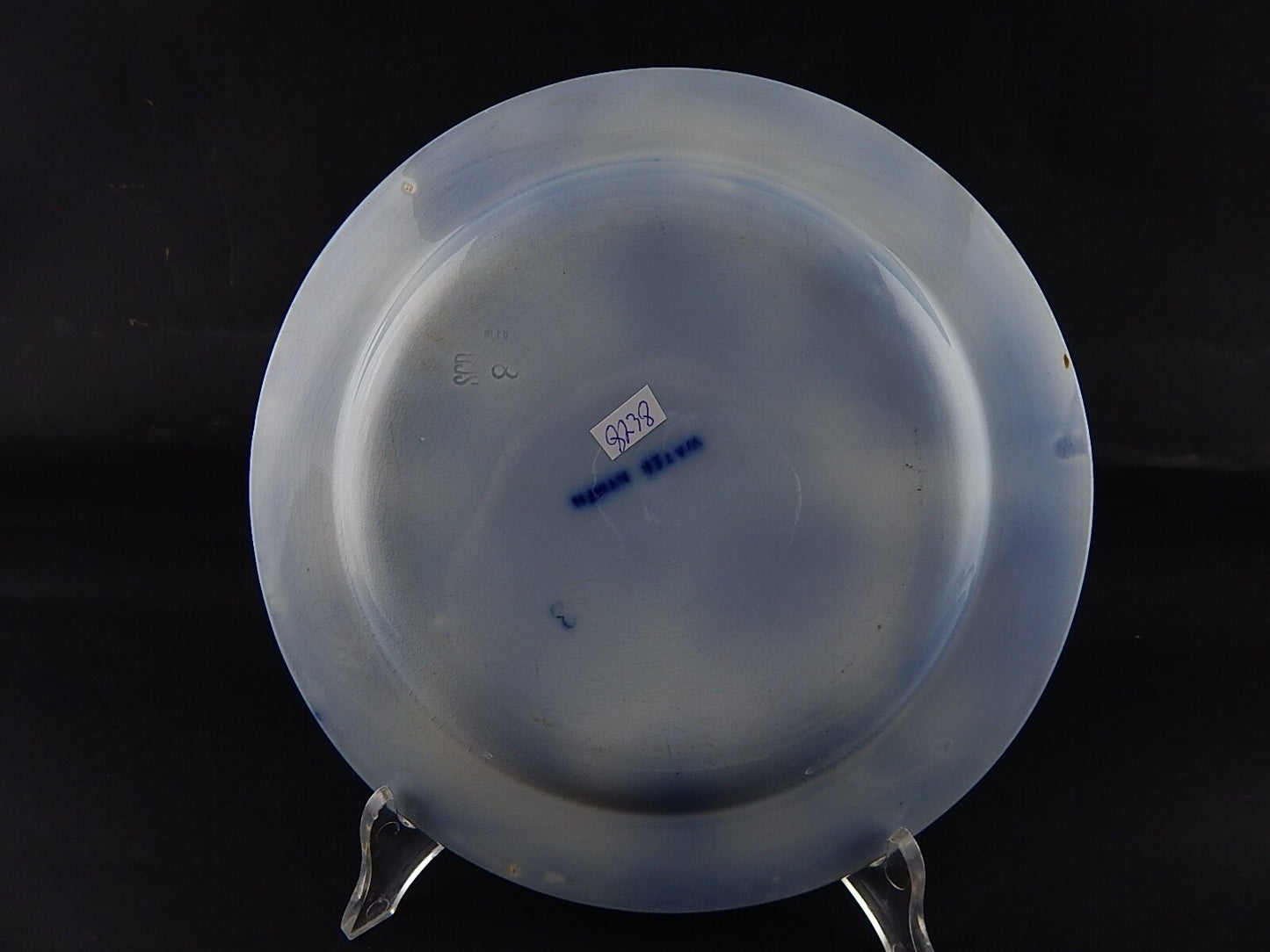 ANTICO PIATTO NINFEE CERAMICA RICHARD MILANO FINE 800 FLOW BLUE WATER NYMPH 8738