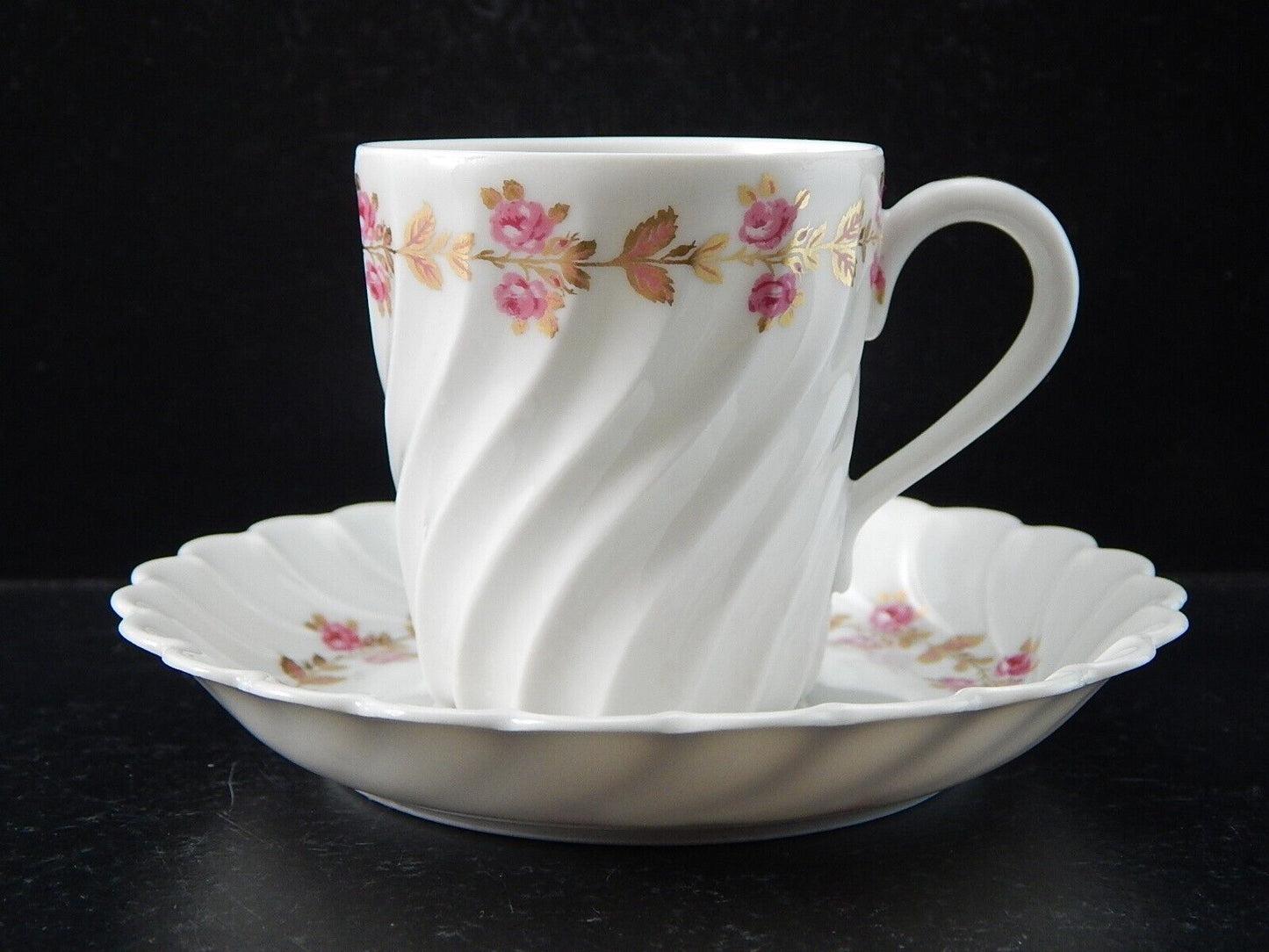 VINTAGE PREZIOSO SERVIZIO 6 TAZZINE PORCELLANA HAVILAND LIMOGES