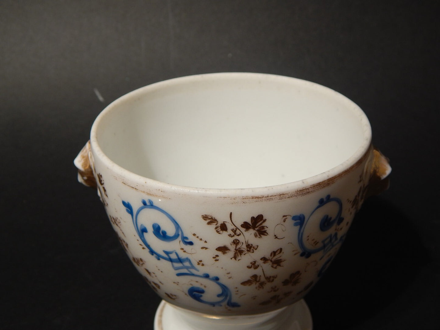 ANTICA PREZIOSA POTICHE URNA IMPERO VECCHIO PARIGI PORCELLANA PRIMO 800