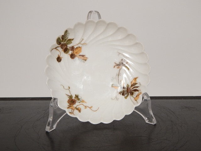 ANTICA ART NOUVEAU TAZZINA CAFFE' PORCELLANA HAVILAND & CO LIMOGES FIORI ROVO ¶¶