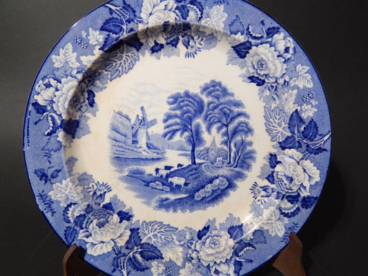 VINTAGE ENOCH WOOD'S ENGLISH SCENERY WOOD&SONS PIATTO SEMI PORCELLANA #665