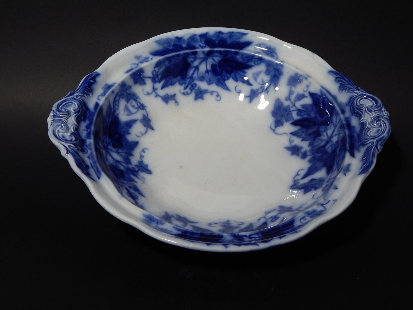 ANTICO CENTROTAVOLA FRUTTIERA SARREGUEMINES U&C BRYONIA CERAMICA ART NOUVEAU 800