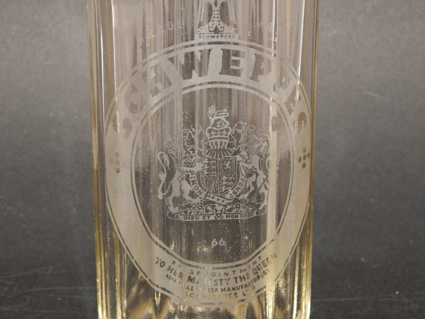 ANTICA RARA BOTTIGLIA IN VETRO SELTZ SIFONE PUBBLICITARIO SCHWEPPES