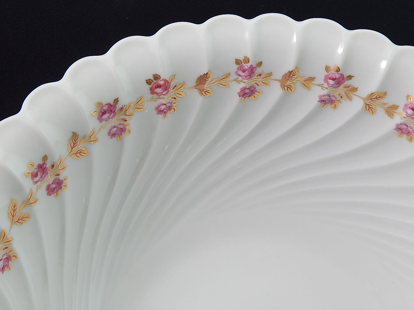 VINTAGE CIOTOLA INSALATIERA PORCELLANA BIANCA FIORELLINI LIMOGES HAVILAND