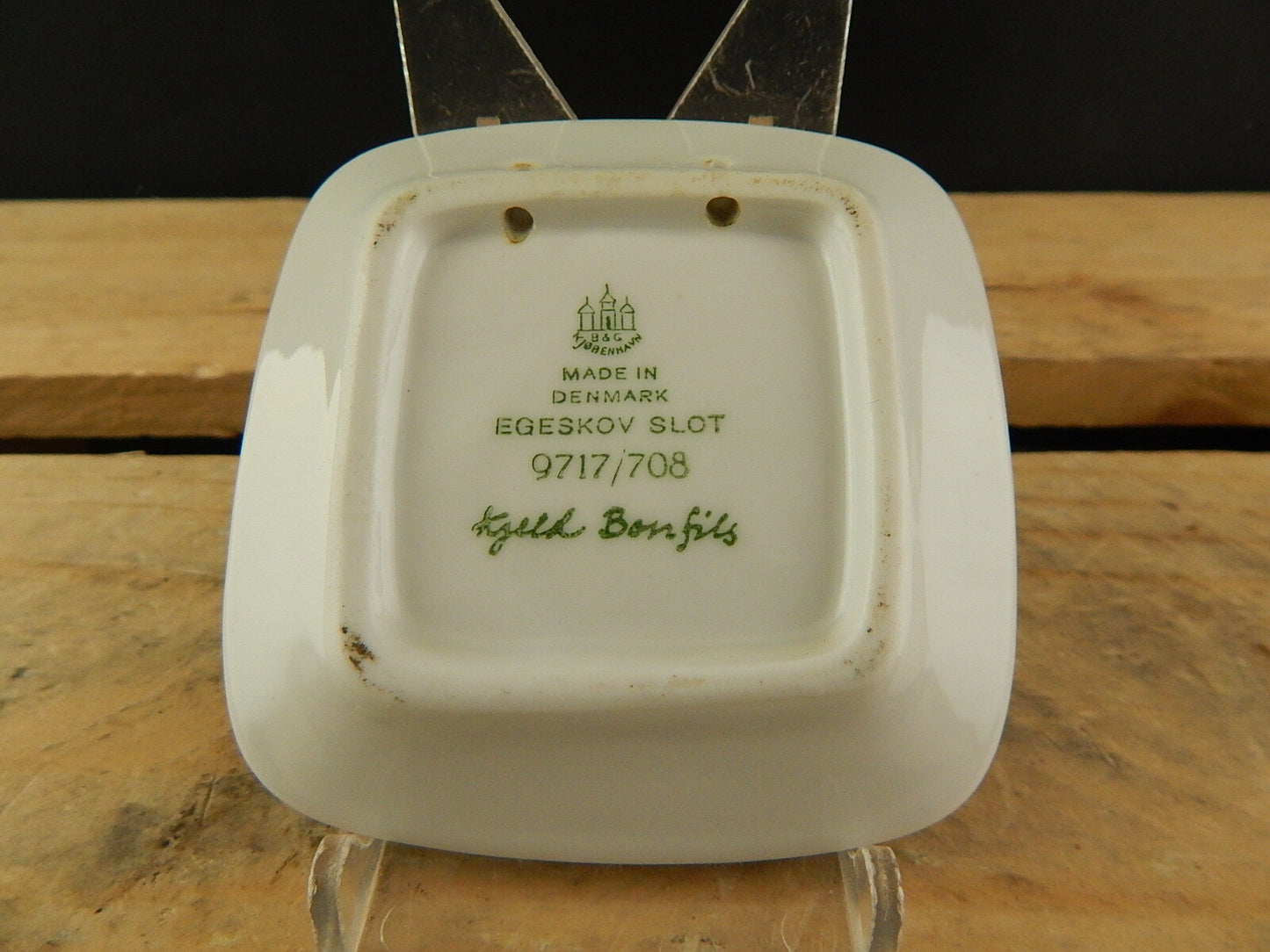 ROYAL COPENHAGEN BING&GRONDAHL PLAQUETTE PIATTINO PORCELLANA EGEVSKOV SLOT