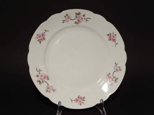 VINTAGE VASSOIO ROTONDO CM 27 PORCELLANA SELTMANN WEIDEN BAVARIA FIORI DI PESCO