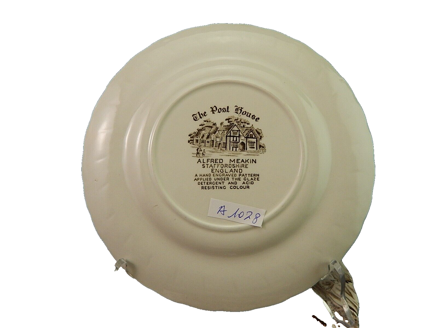 ANTICO SERVIZIO 6 PIATTI DESSERT CERAMICA INGLESE ALFRED MEAKIN THE POST HOUSE