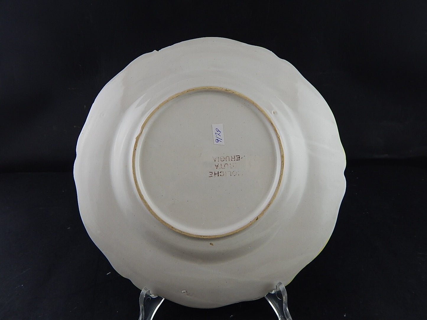 ANTICO PIATTO CERAMICA MAIOLICHE DERUTA PERUGIA PRIMO 900 RINASCIMENTALE #9178