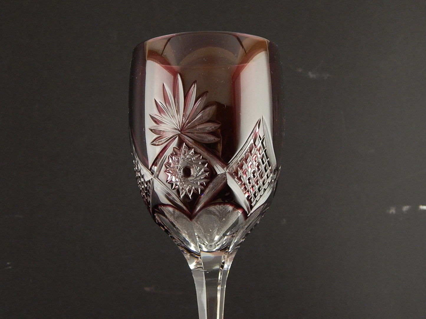 PREZIOSO VINTAGE BICCHIERE CALICE CRISTALLO GERMANIA MOLATO NACHTMANN