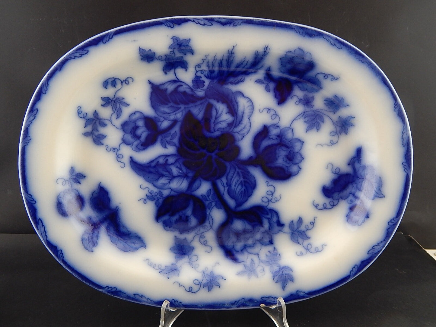 ANTICO GRANDE VASSOIO PORCELLANA WEDGWOOD WATER NYMPH DIPINTO MANO FINE '800