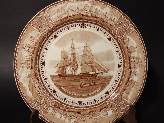 PIATTO PORCELLANA WEDGWOOD AMERICAN CLIPPER SHIP PLATES SOVEREIGN OF THE SEAS