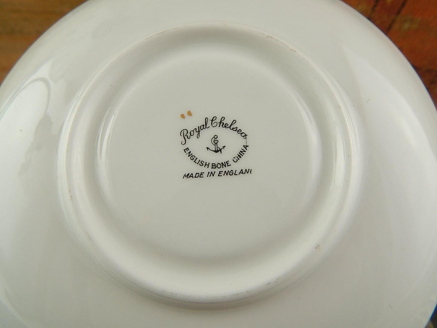 ANTICO RARO SET TAZZA TÈ PORCELLANA INGLESE ROYAL CHELSEA H. FENNELL PASTORALE