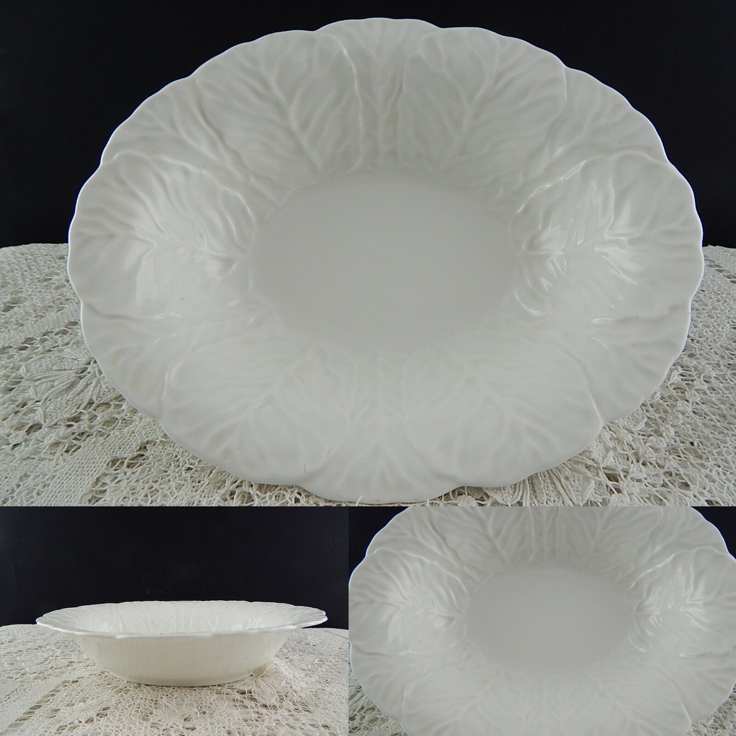 VINTAGE COALPORT PORCELLANA BIANCA CENTROTAVOLA CIOTOLA COUNTRY WARE