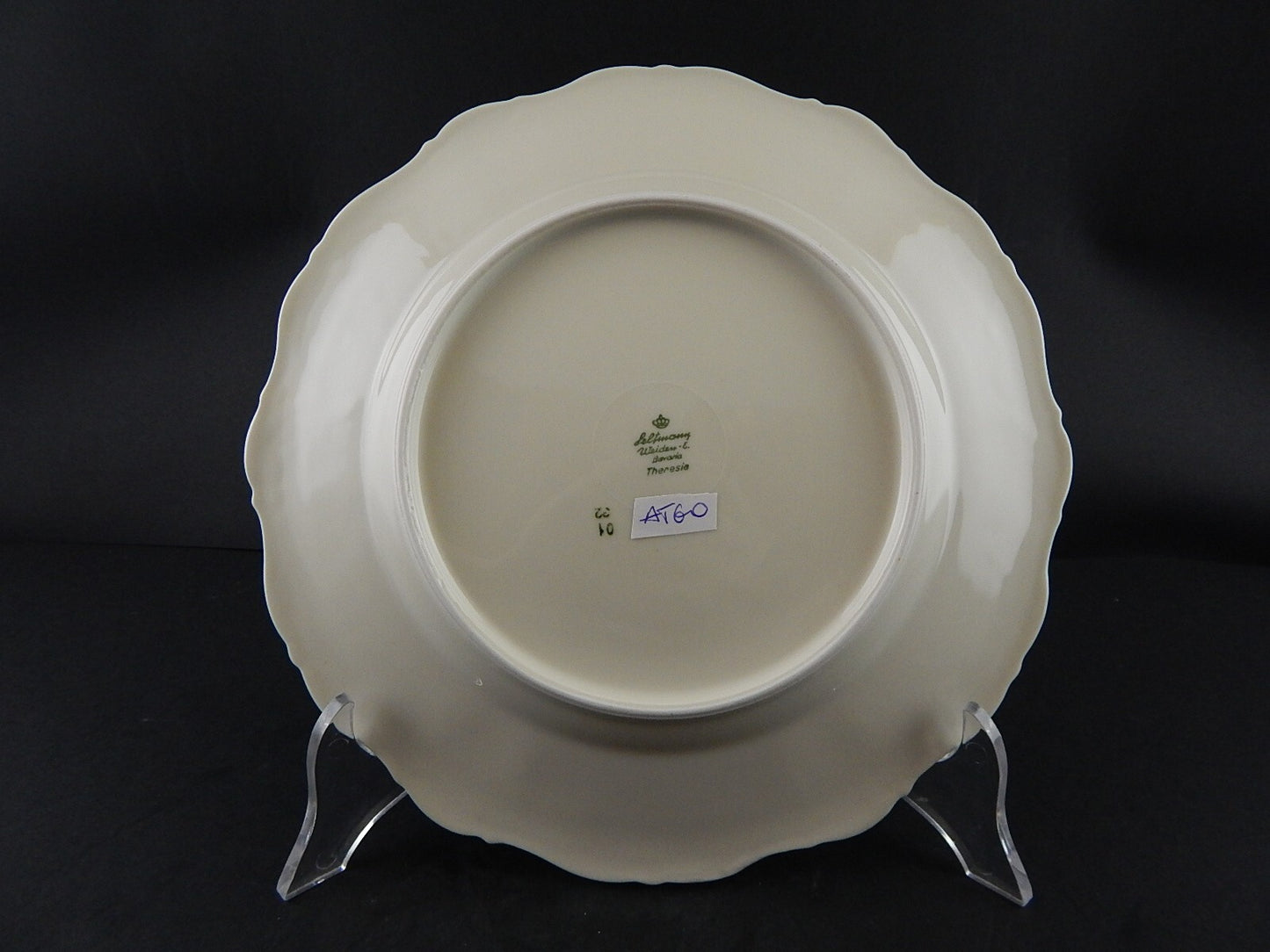 ANTICO SERVIZIO 6 PIATTI PORCELLANA BAVARIA SELTMANN W THERESIA LA ROSA LA DALIA