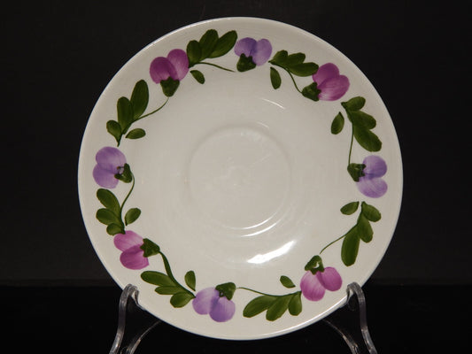 VINTAGE PIATTO SOTTO TAZZA DECORATA A MANO CERAMICA RICHARD GINORI MONDOVÌ