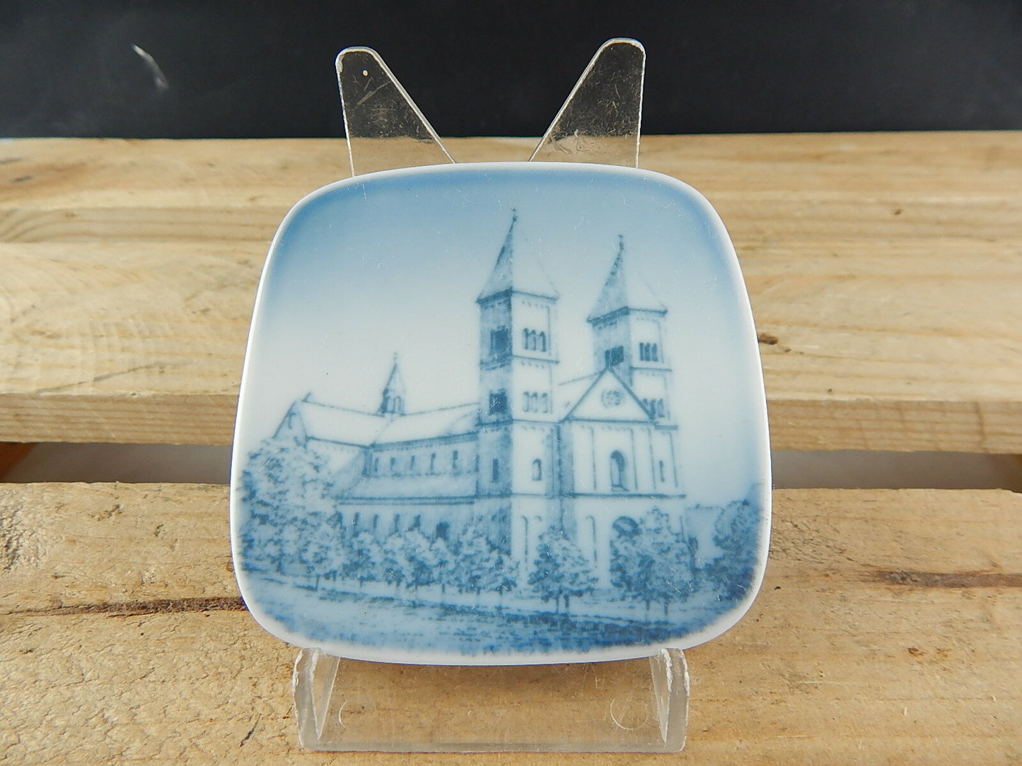 ROYAL COPENHAGEN BING&GRONDAHL PLAQUETTE PIATTO PORCELLANA VIBORG DOMKIRKE