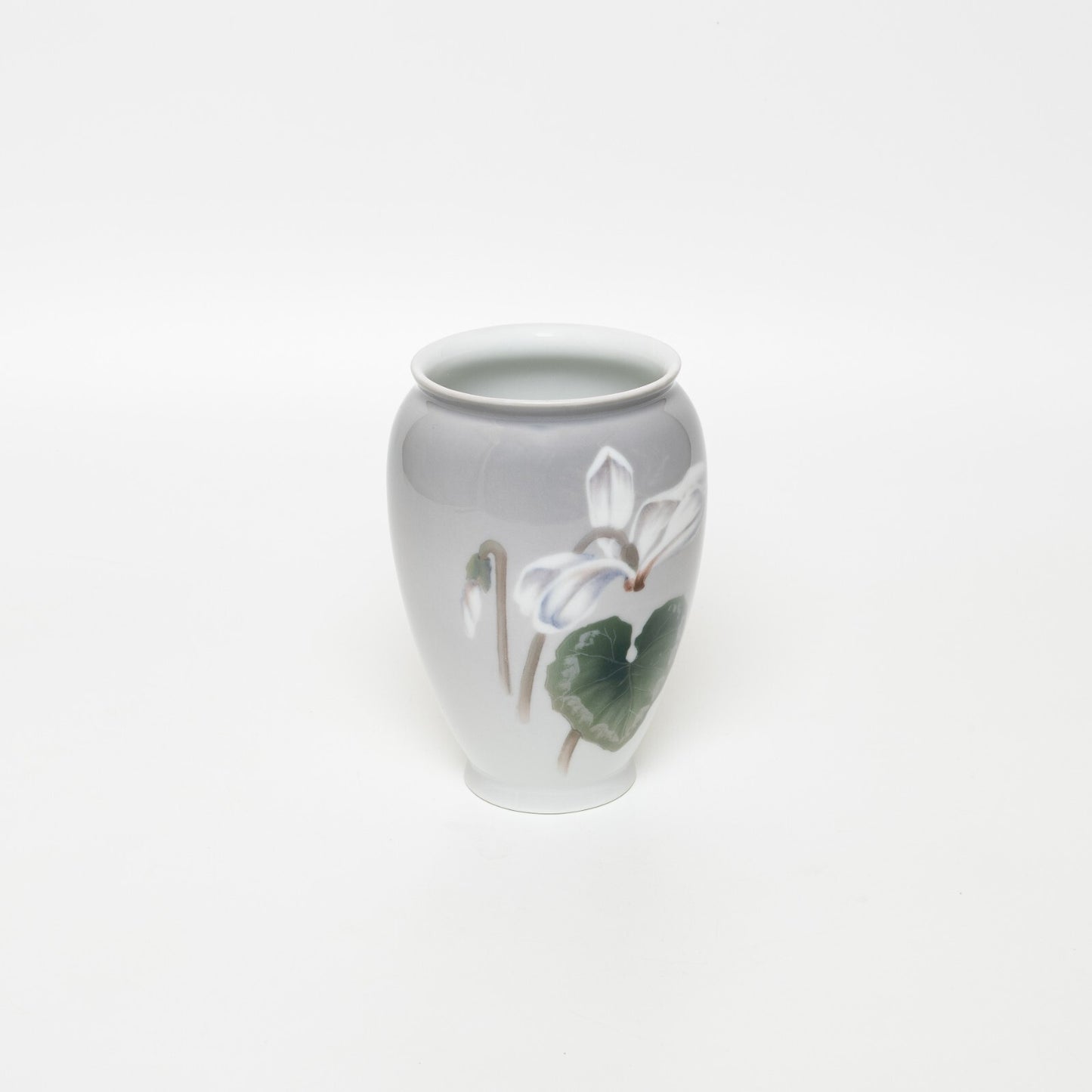 VASO PORCELLANA ROYAL COPENHAGEN BING&GRONDAHL "Ciclamino" ORIGINALE CM 14