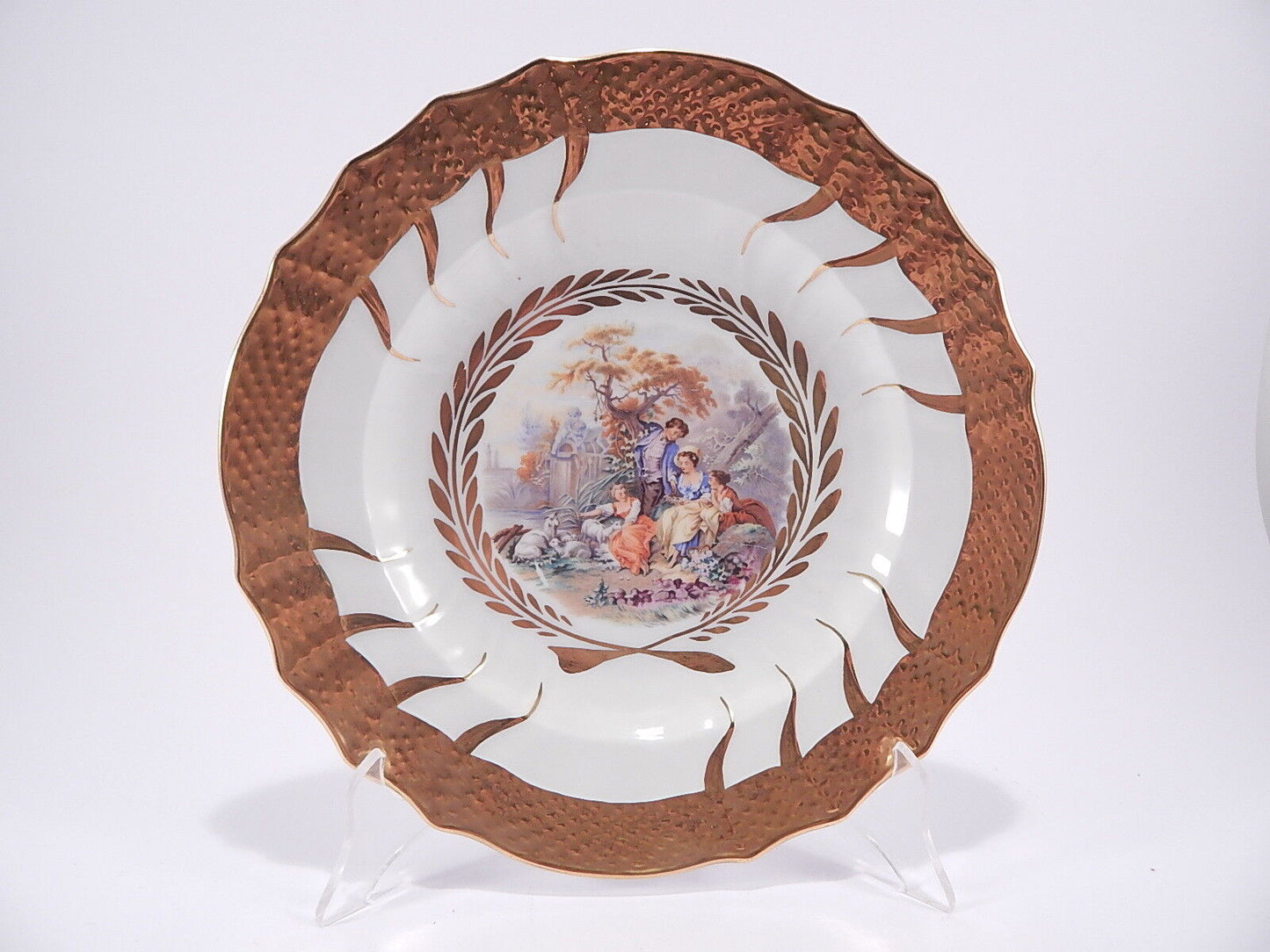 ANTICO PIATTO PORCELLANA IMPERO AUTENTICO ROYAL COPENHAGEN ANNI 1950 COLLEZIONE