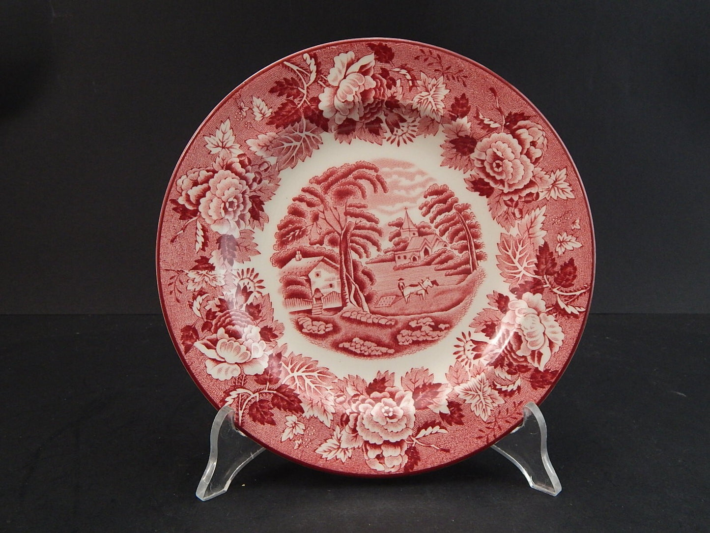 VINTAGE CERAMICA ENOCH WOOD'S ENGLISH SCENERY PIATTO DOCE CM 17