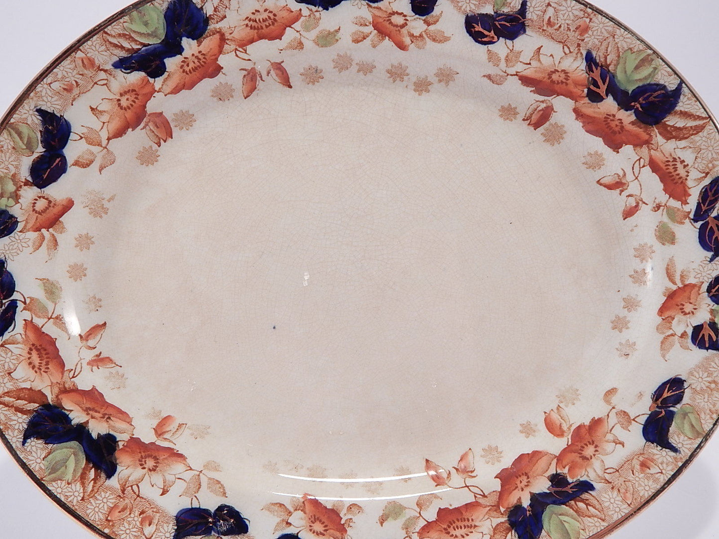 ANTICA RAVIERA VASSOIO MEDIO MANIFATTURA BRITISH ANCHOR POTTERY CO. 1890 LONGTON