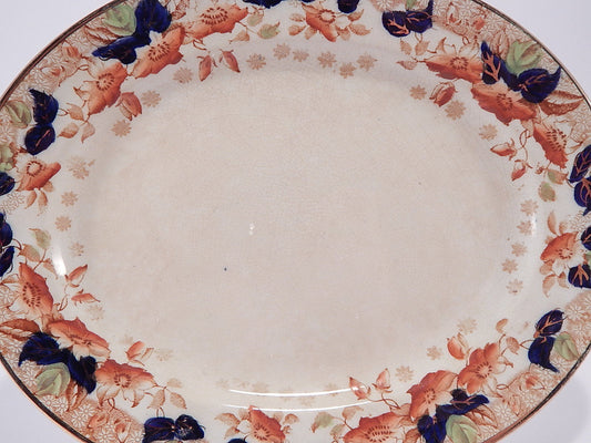 ANTICA RAVIERA VASSOIO MEDIO MANIFATTURA BRITISH ANCHOR POTTERY CO. 1890 LONGTON