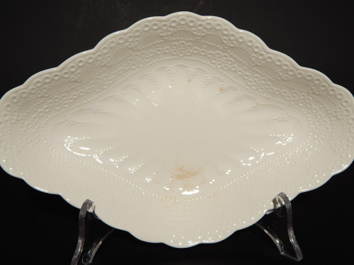 ANTICA RAVIERA VASSOIO INGLESE SEMI PORCELLANA COPELAND SPODE'S JEWEL 1926 #