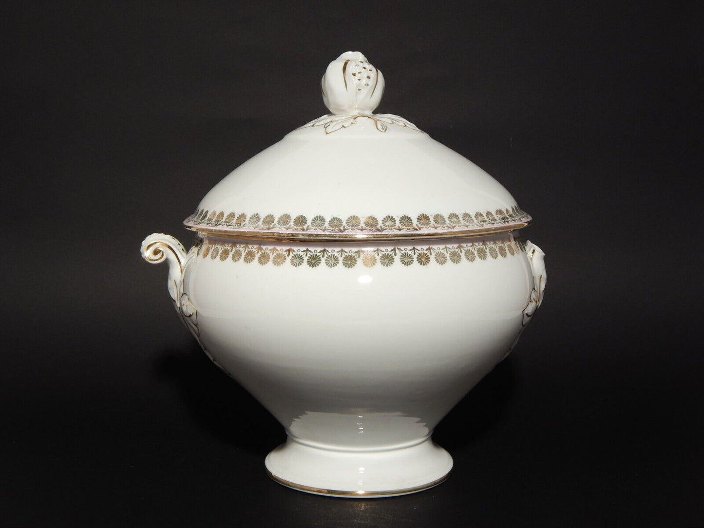 ANTICA RARA ZUPPIERA CENTROTAVOLA PORCELLANA GINORI LIBERTY DIFETTO