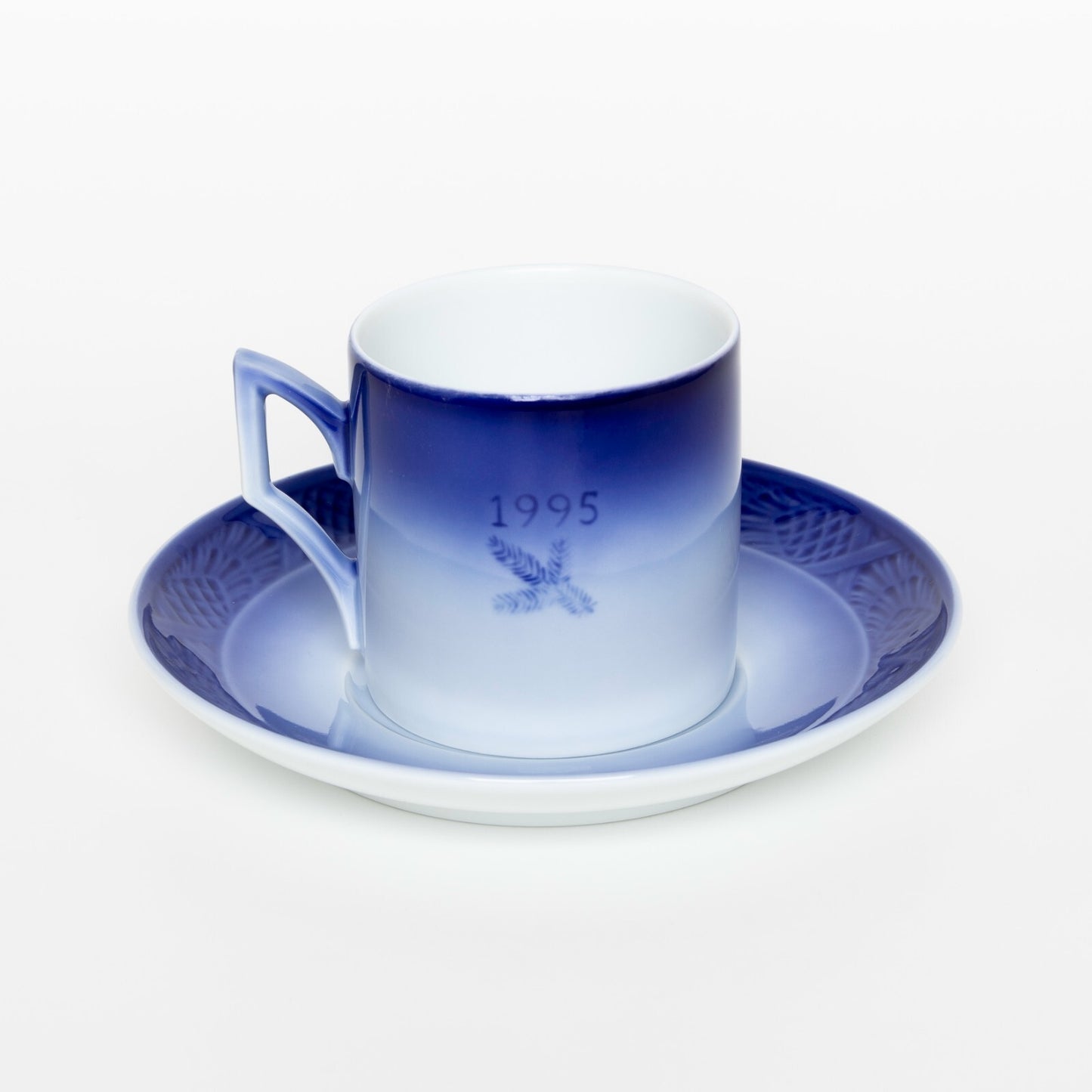 ROYAL COPENHAGEN PORCELLANA TAZZA DI NATALE 1995 CON SCATOLA ORIGINALE CM 7