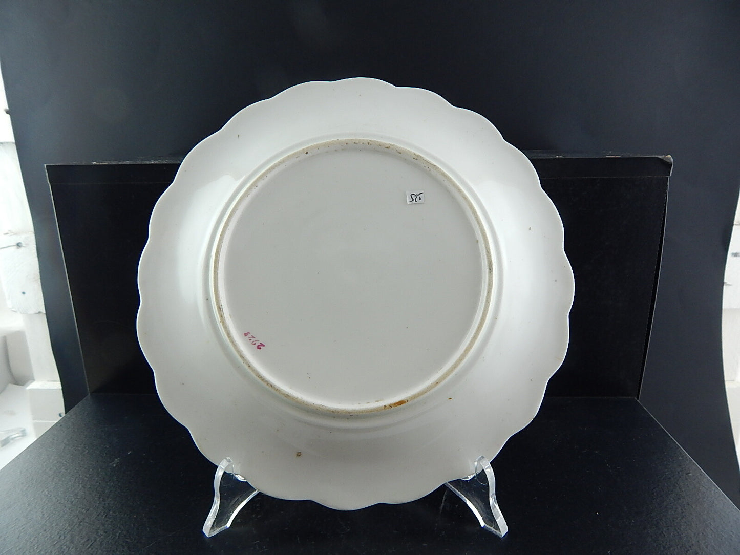 ANTICO PREZIOSO RARO PIATTO PORCELLANA EPOCA LUIGI FILIPPO VECCHIO PARIGI #2923