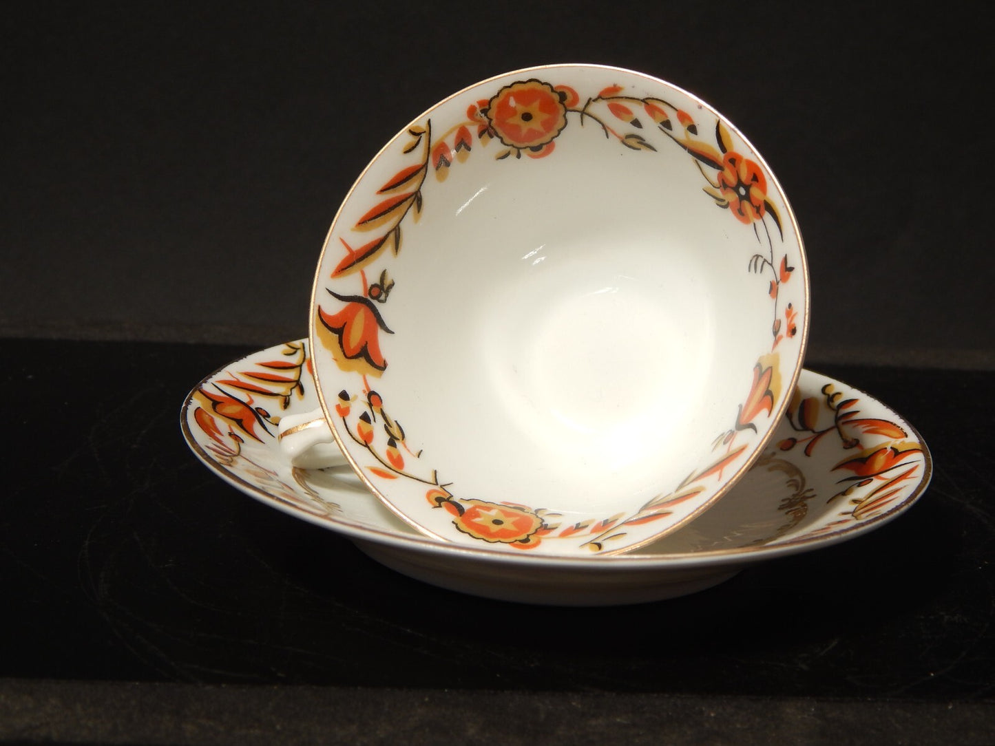 ANTICA TAZZINA CAFFE’ STILE IMPERO PORCELLANA MANIFATTURA SCHUMANN 1945 BAVARIA