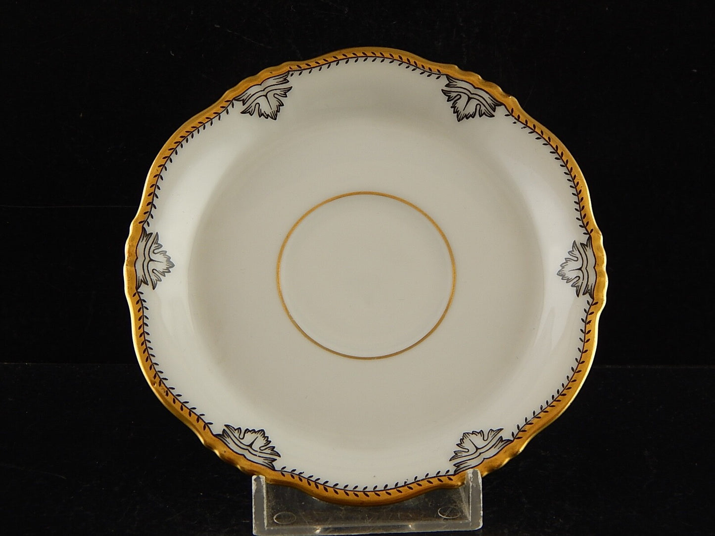 ANTICA ART DECO TAZZINA CAFFÈ PORCELLANA BIANCA E ORO BAVARIA SELTMANN WEIDEN