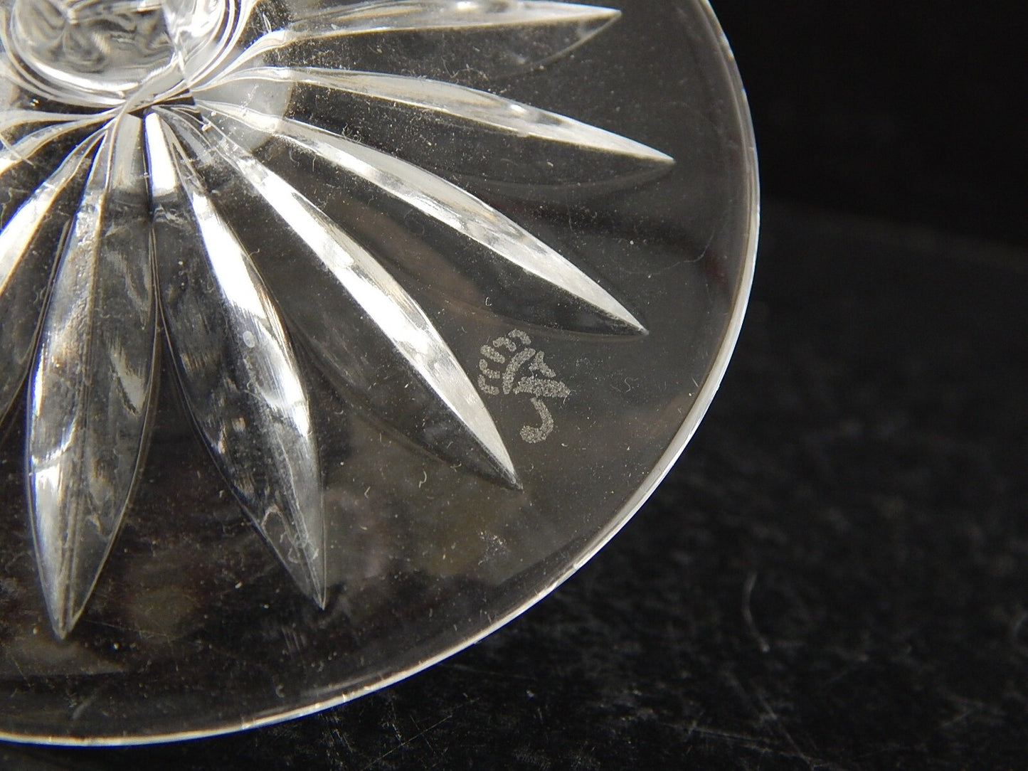 PREZIOSO VINTAGE BICCHIERE CALICE CRISTALLO GERMANIA MOLATO NACHTMANN PORPORA