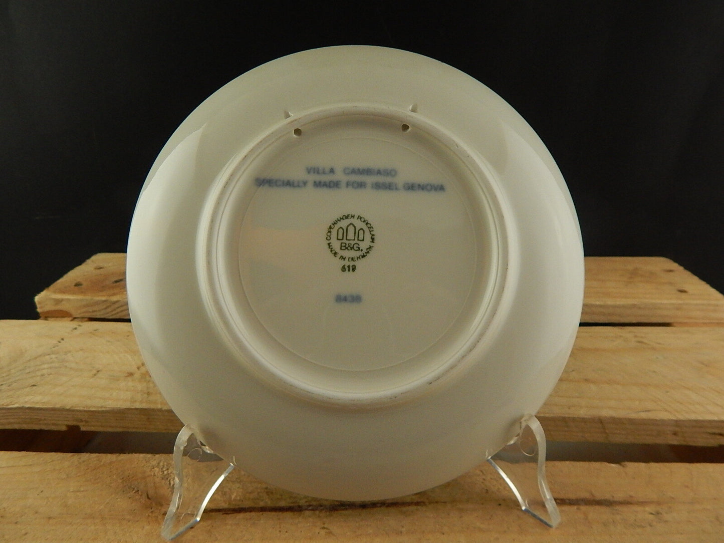 ROYAL COPENHAGEN BING&GRONDAHL PIATTO PORCELLANA GENOVA VILLA CAMBIASO