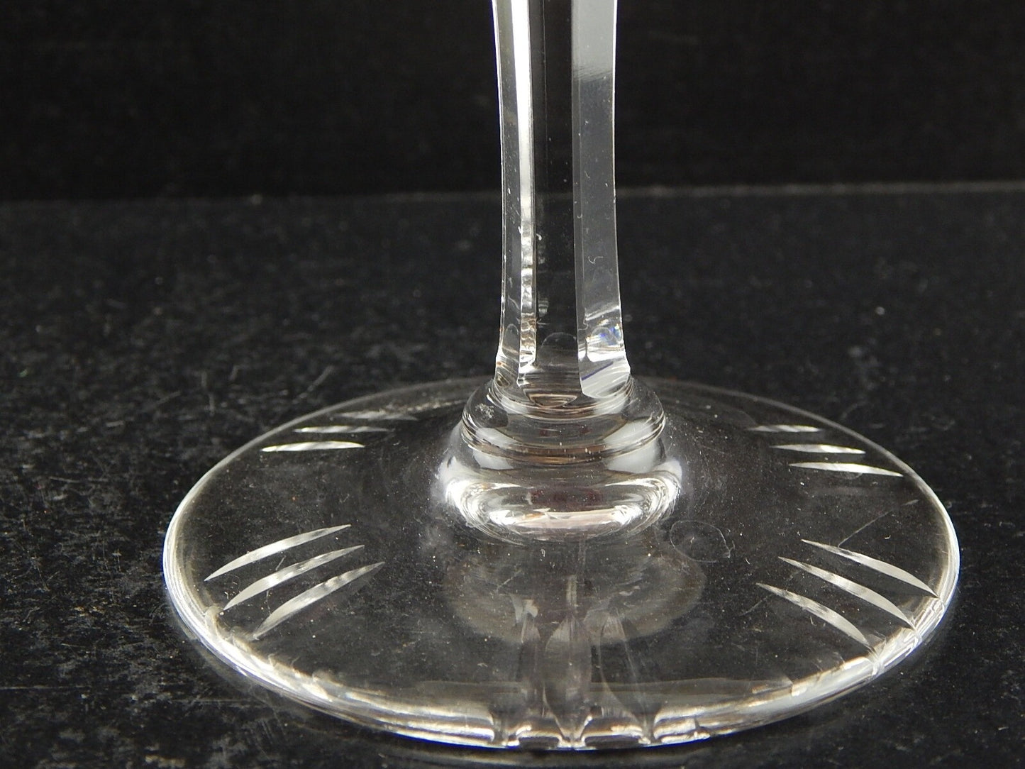 PREZIOSO VINTAGE BICCHIERE CALICE CRISTALLO BOEMIA MOLATO ROSSO RUBINO