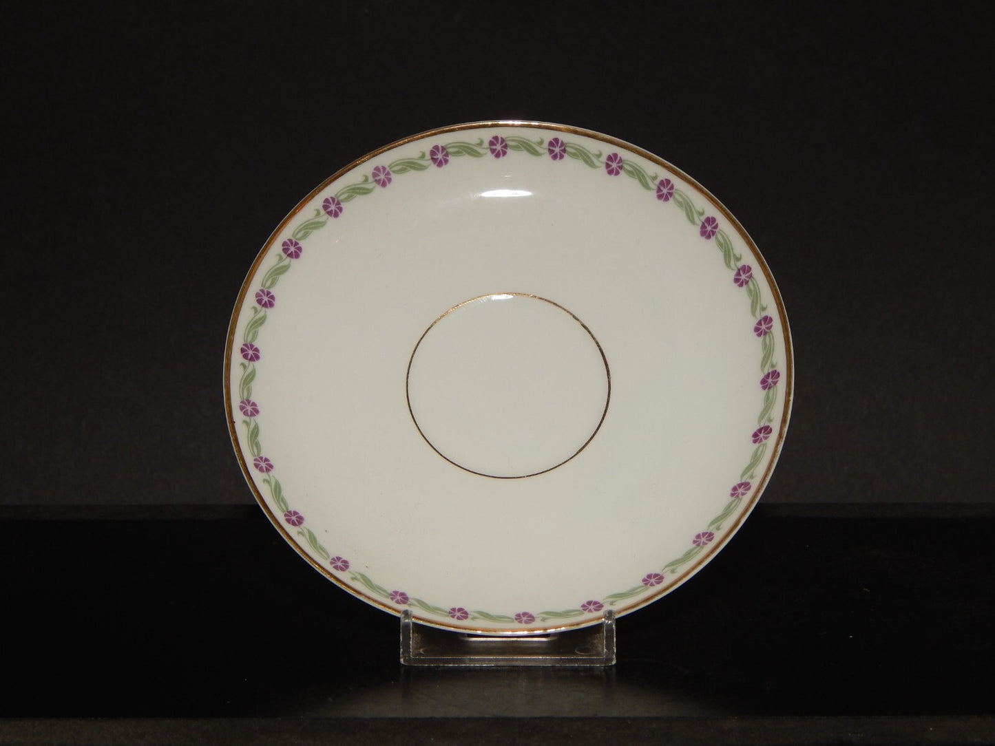 ANTICA TAZZA TE' 1900-30 PORCELLANA RICHARD GINORI CARTIGLIO PITTORIA DI DOCCIA