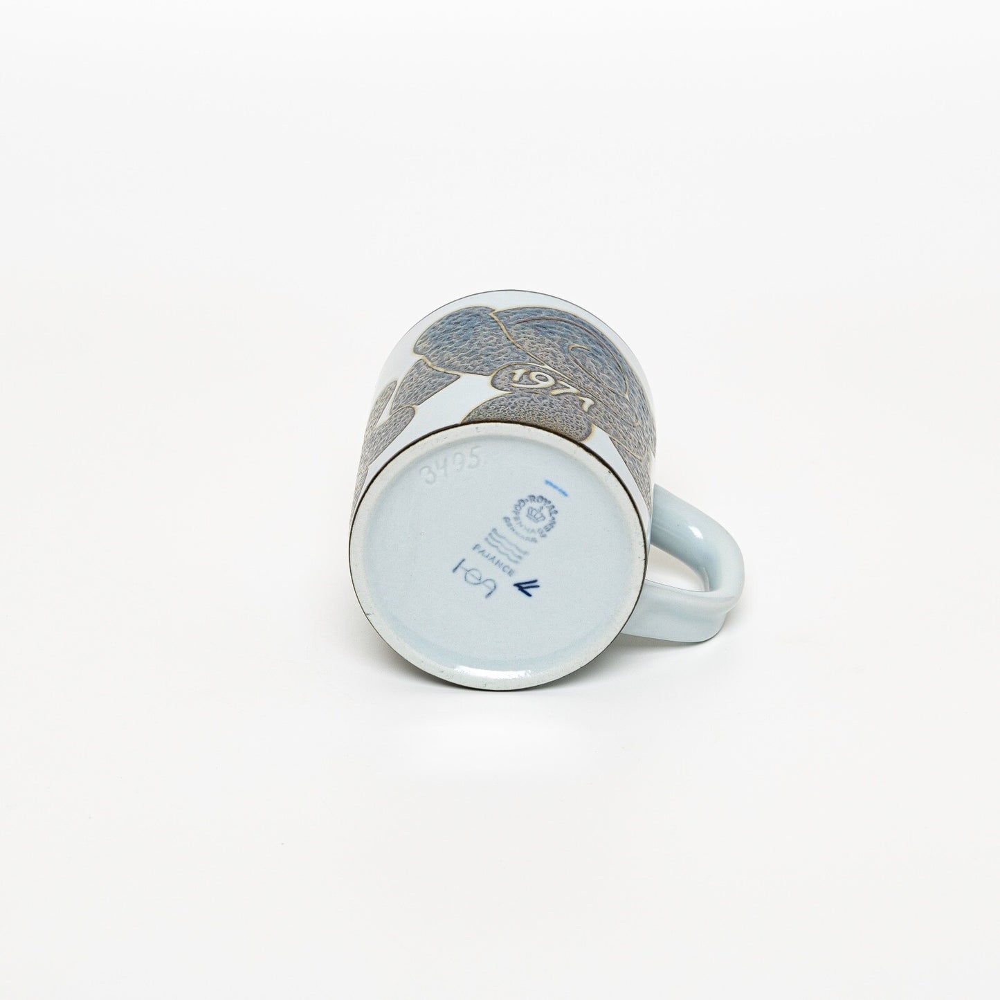 ROYAL COPENHAGEN TAZZA ANNUALE 1971 PICCOLA CERAMICA CM 8 ML 200