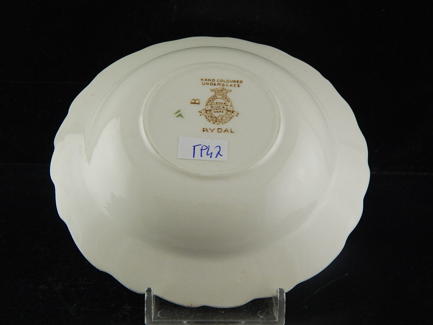 ANTICA CIOTOLA CROWN DUCAL RYDAL SEMI PORCELLANA DECORO FLOREALE POLICROMO