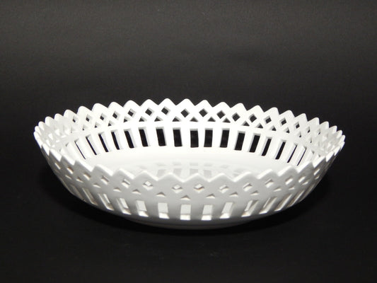 ANTICA RARA CIOTOLA TRAFORATA CERAMICA BIANCA RICHARD MILANO PRIMO 900