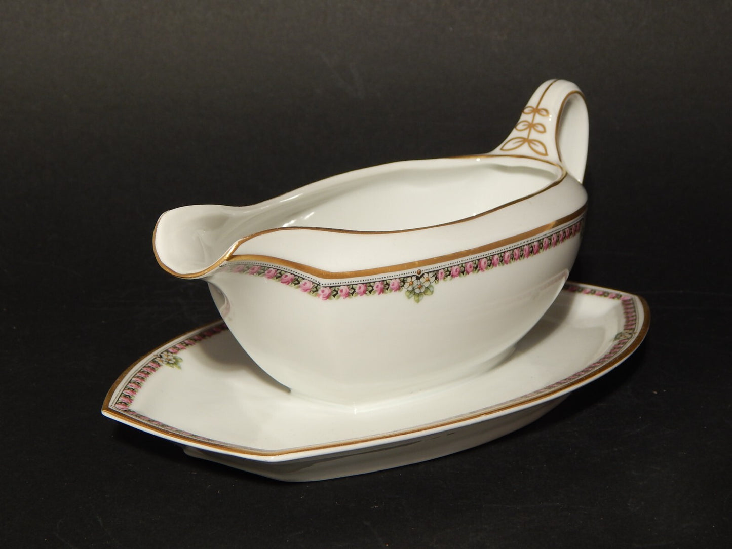 ANTICA ART DECO SALSIERA PORCELLANA HEINRICH &CO BAVARIA LA FAYETTE