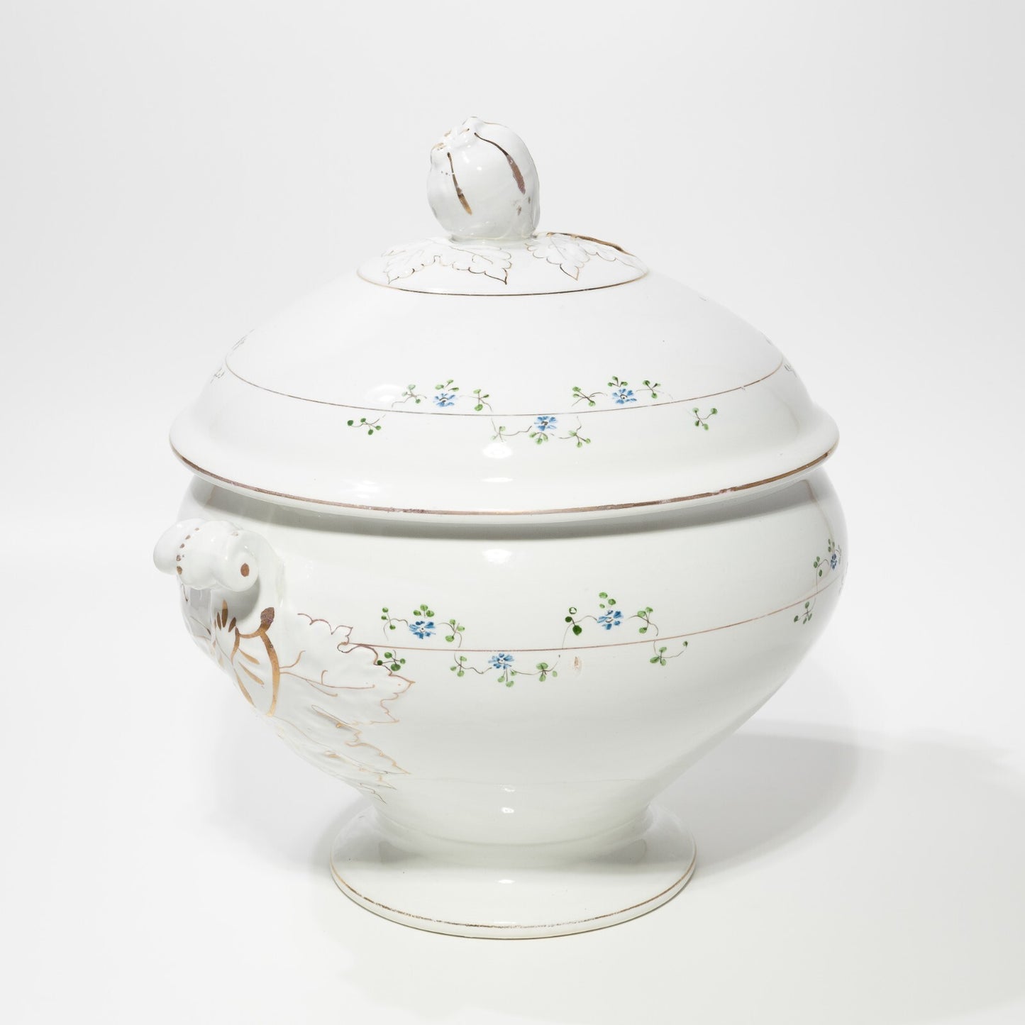 ANTICA ZUPPIERA CENTROTAVOLA LIBERTY CERAMICA ITALIANA LAVENO VERBANUM STONE